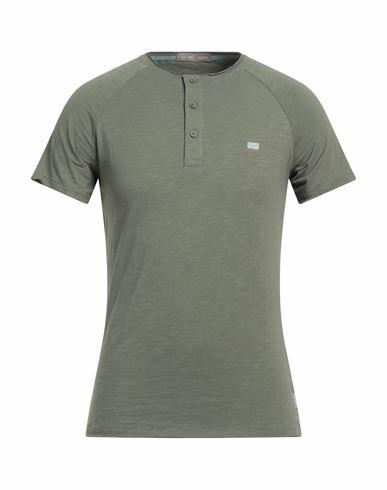 Yes Zee By Essenza Man T-shirt Military green Cotton Cover