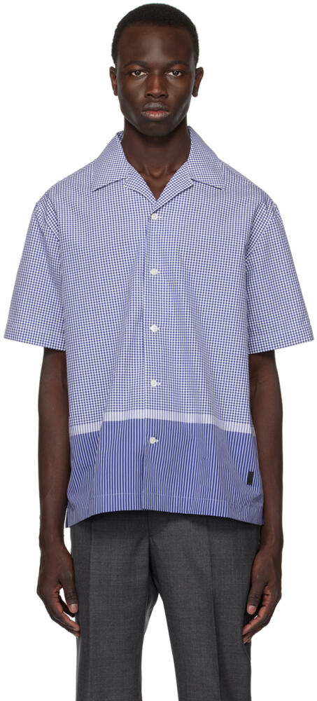 Dunhill Blue & White Check Shirt Cover