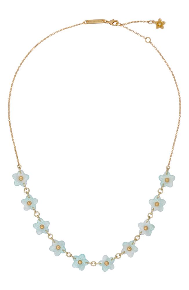 Ted Baker London Wiila Flower Statement Necklace in Gold Tone/Mint Cover