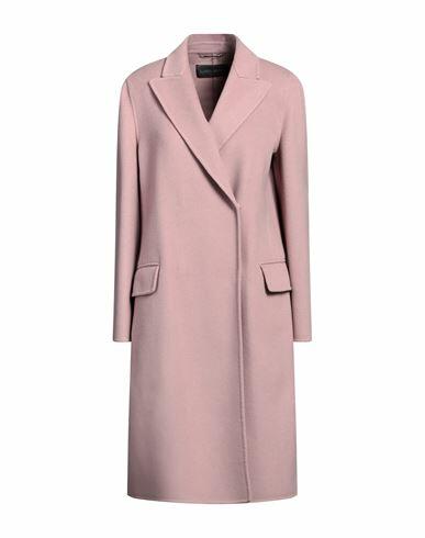 Alberta Ferretti Woman Coat Pastel pink Virgin Wool Cover