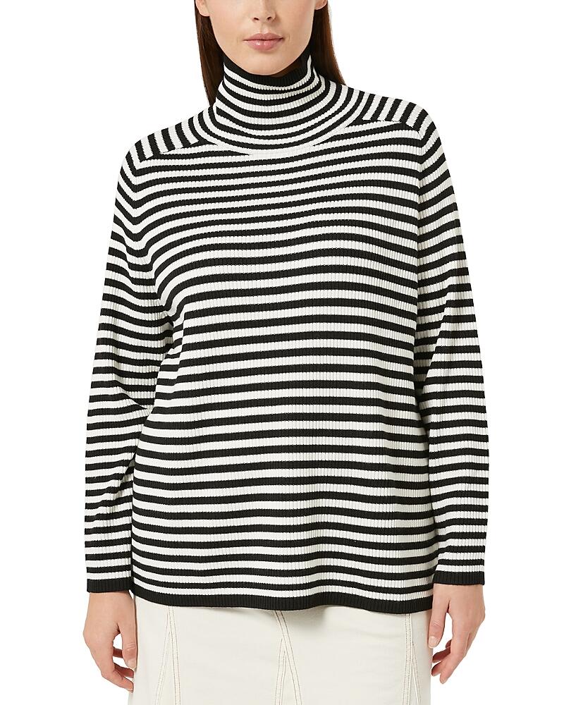 Marina Rinaldi Enigma Striped Turtleneck Sweater Cover