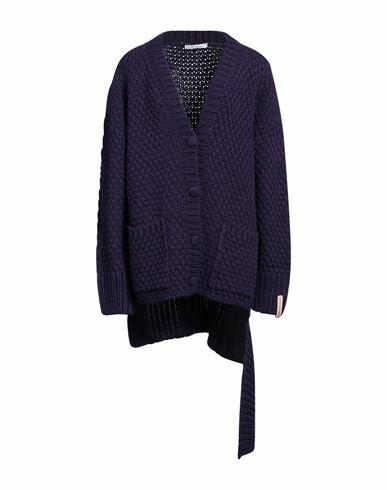 Mar De Margaritas Woman Cardigan Dark purple Acrylic, Wool, Viscose, Alpaca wool Cover