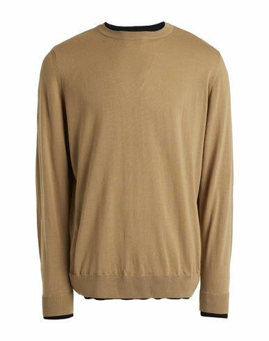 Emporio Armani Man Sweater Camel Virgin Wool, Acrylic Cover