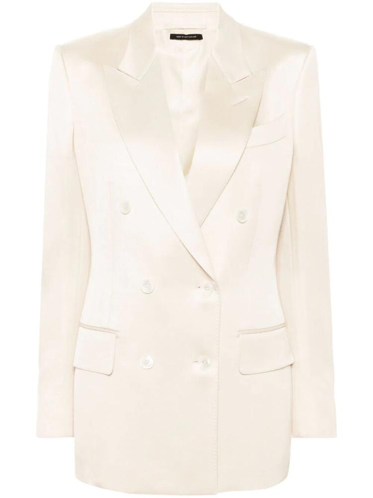 TOM FORD double-breasted blazer - Neutrals Cover