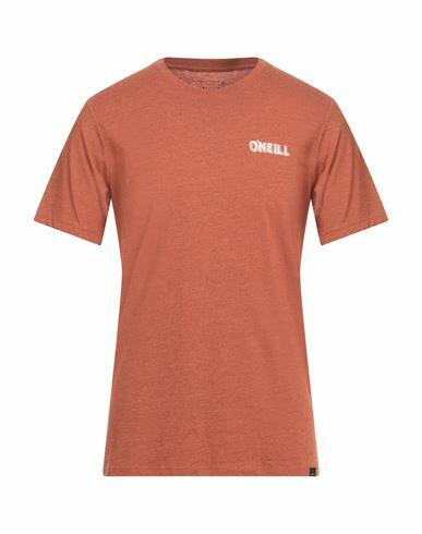 O'neill Man T-shirt Rust Cotton, Recycled polyester Cover