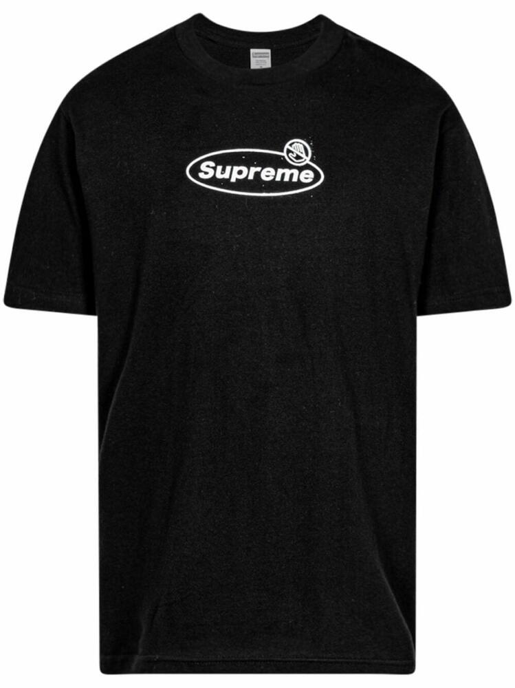 Supreme Warning cotton T-shirt - Black Cover