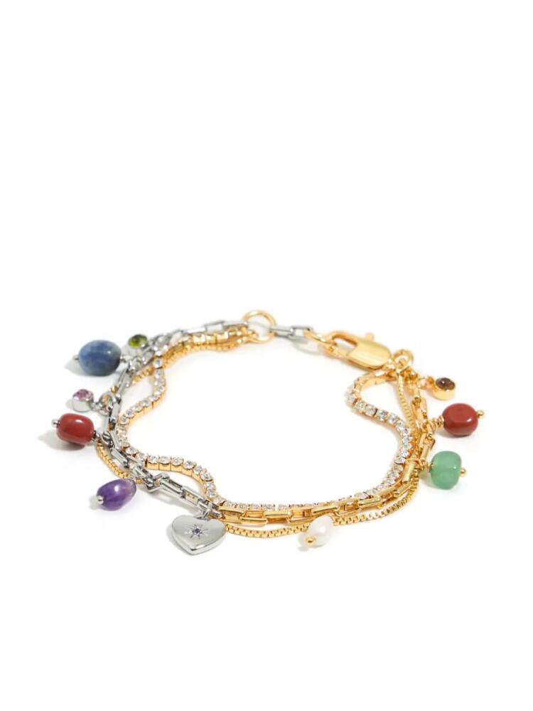 Bimba y Lola heart-charm bracelet - Gold Cover