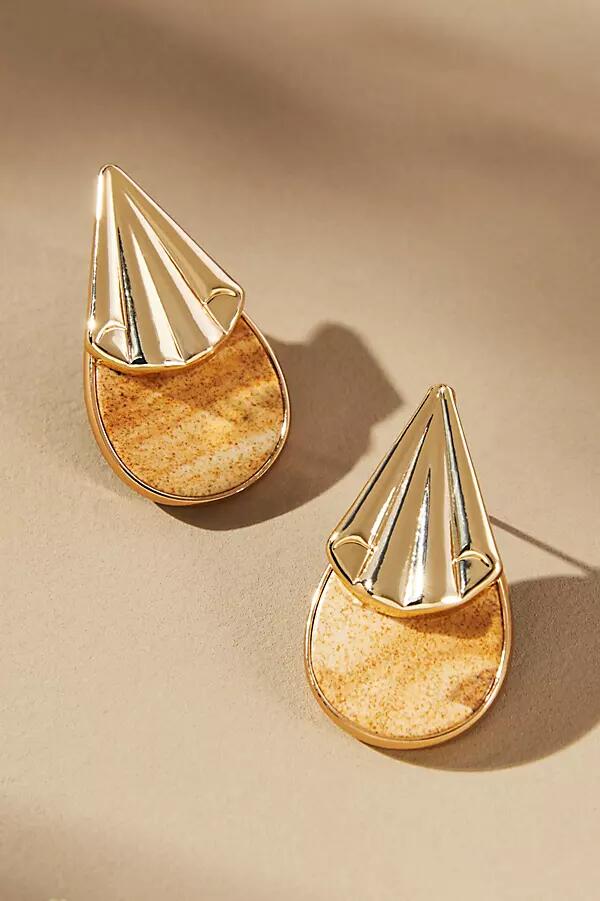 By Anthropologie Western Stone Teardrop Earrings Cover