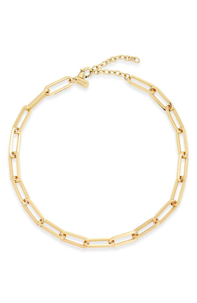 Melinda Maria Carrie Chain Link Necklace in Gold Cover