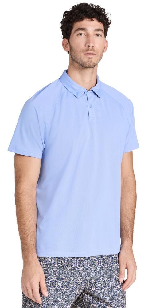 Rhone Delta Pique Polo Shirt Blue Mist/Zen Blue Cover