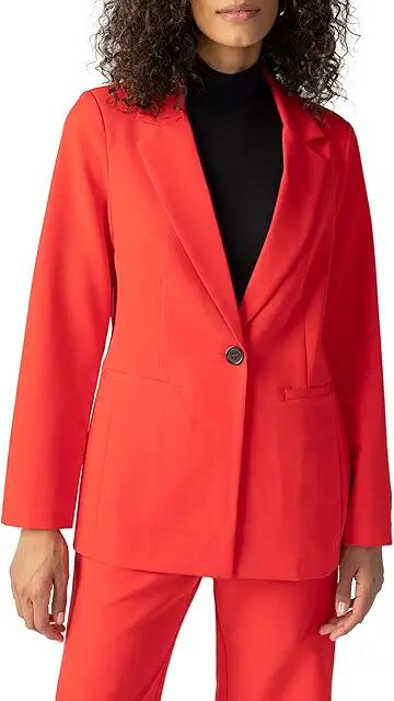 Sanctuary Bryce Woven Blazer (Rouge) Women's Clothing Cover