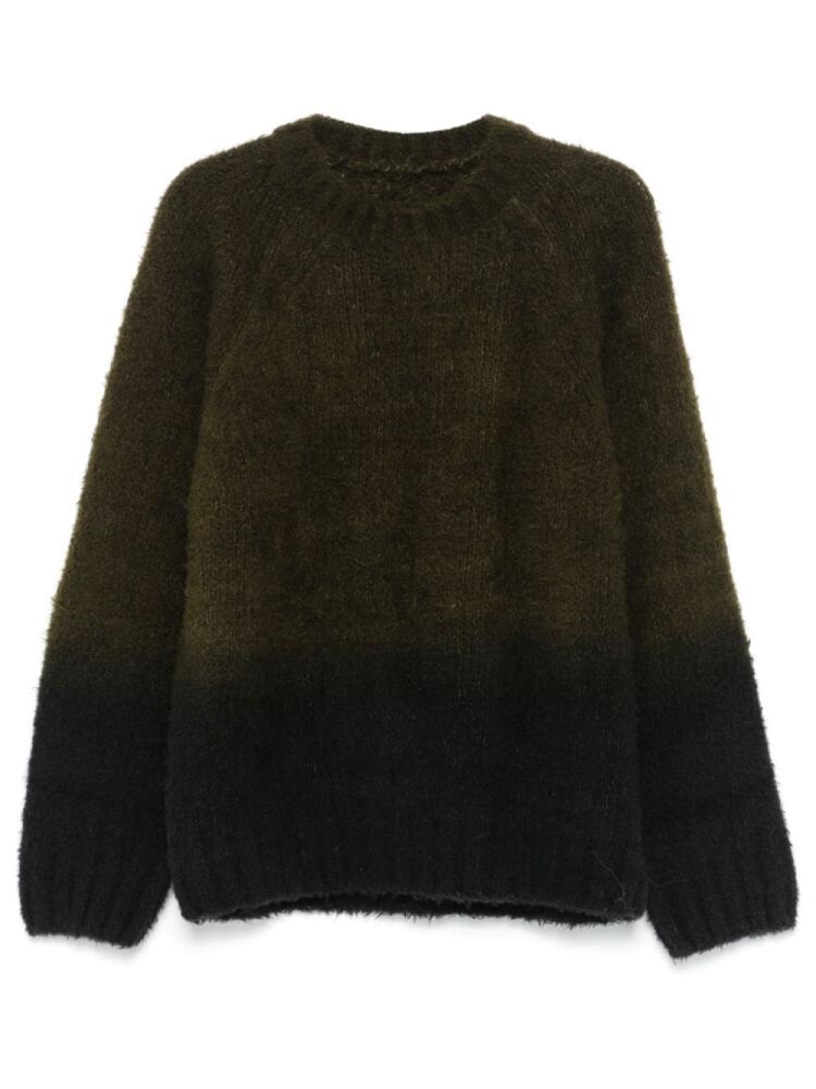 sacai ombré-effect sweater - Green Cover