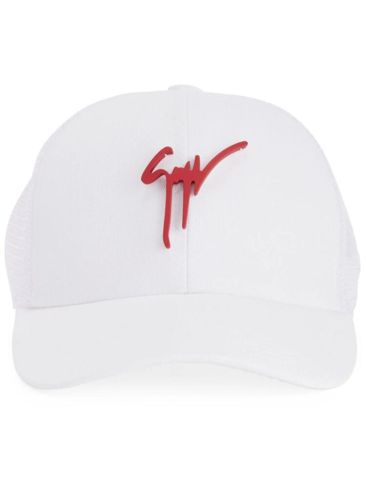 Giuseppe Zanotti Cohen logo-embossed trucker cap - White Cover