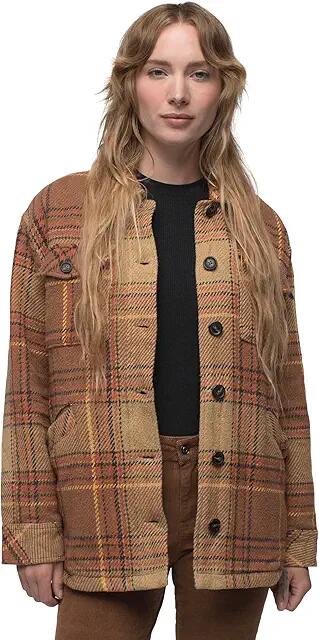 Prana Lower Falls Flannel Jacket (Embark Brown) Women's Clothing Cover