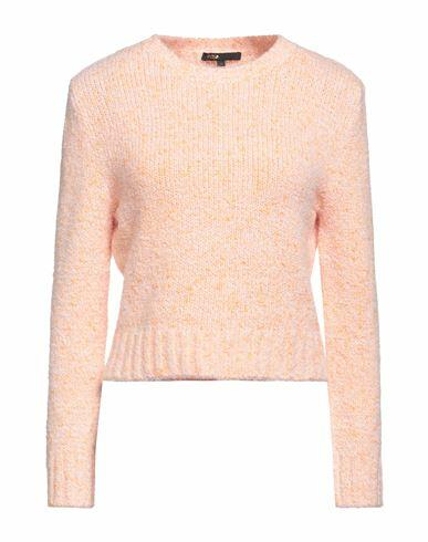 Maje Woman Sweater Salmon pink Cotton, Polyamide, Acrylic, Mohair wool Cover