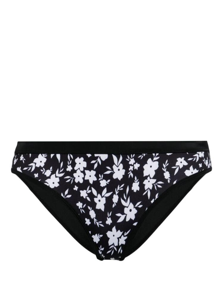 Duskii floral-print bikini briefs - Black Cover