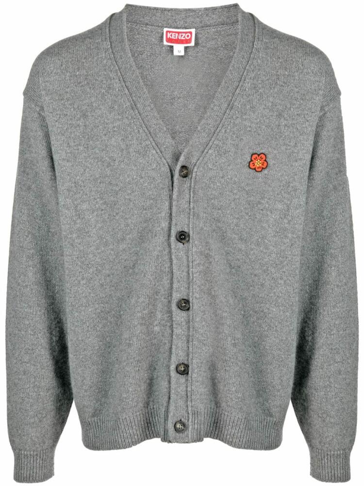 Kenzo long-sleeve wool cardigan - Grey Cover