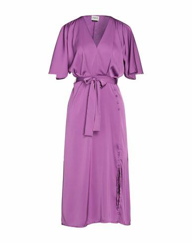 Berna Woman Midi dress Purple Polyester Cover