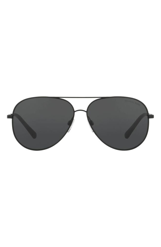 Michael Kors 60mm Pilot Sunglasses in Matte Black Cover