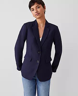 Ann Taylor The Petite Greenwich Blazer in Linen Blend Cover