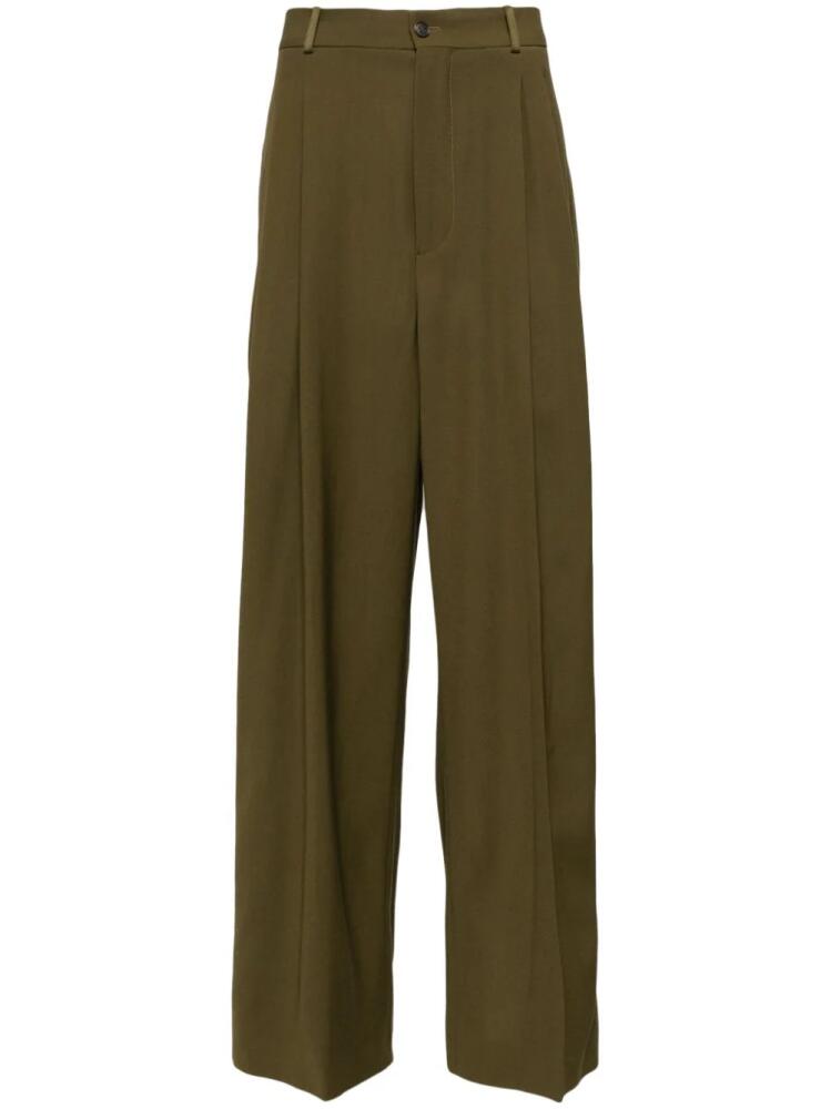 Hed Mayner wide-leg tailored trousers - Green Cover