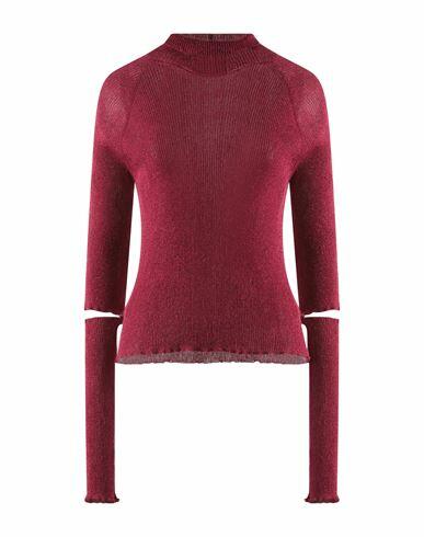 Des_phemmes Woman Turtleneck Fuchsia Viscose, Polyester, Metallic Polyester Cover