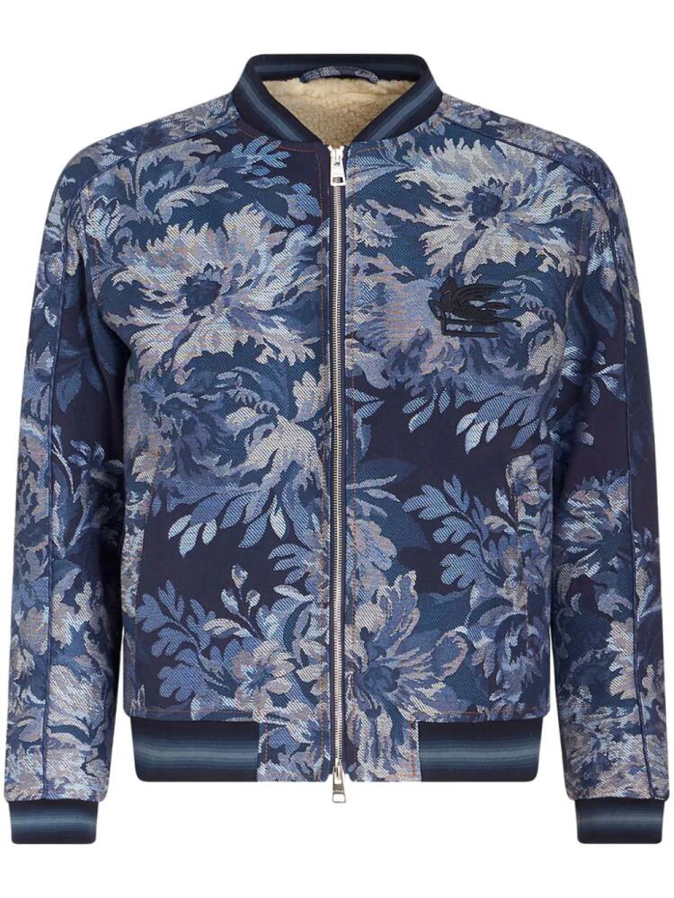 ETRO patterned-jacquard bomber jacket - Blue Cover