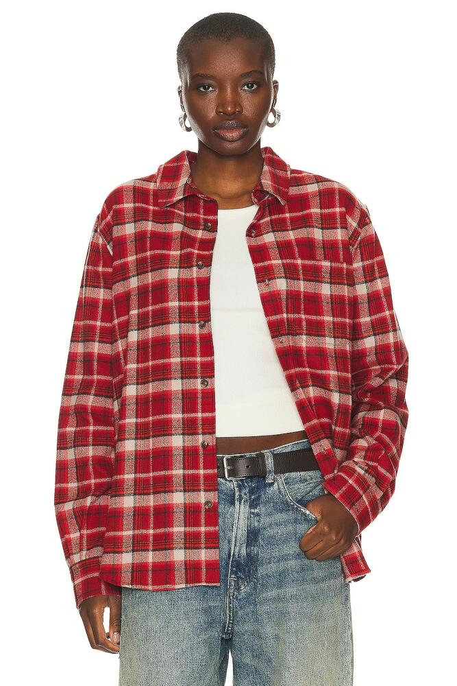 WAO The Flannel Shirt in Red Cover