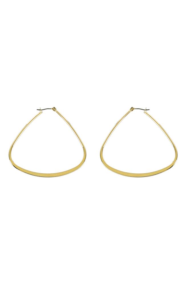 Panacea Teardrop Hoop Earrings in Gold Cover