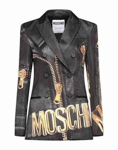 Moschino Woman Blazer Black Polyester Cover