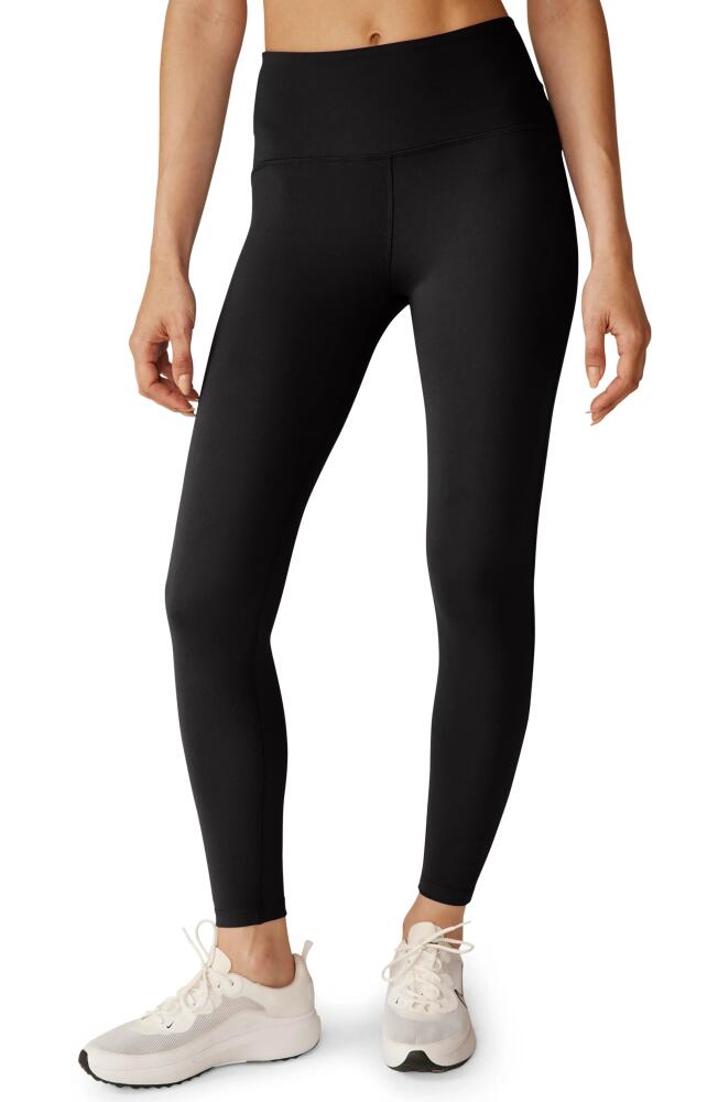 Beyond Yoga POWERBEYOND Strive High Waisted Midi Leggings in Black Cover