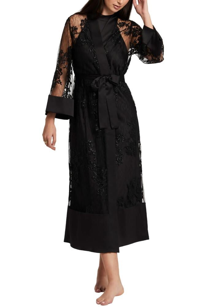 Rya Collection Charming Embroidered Lace Wrap in Black Cover