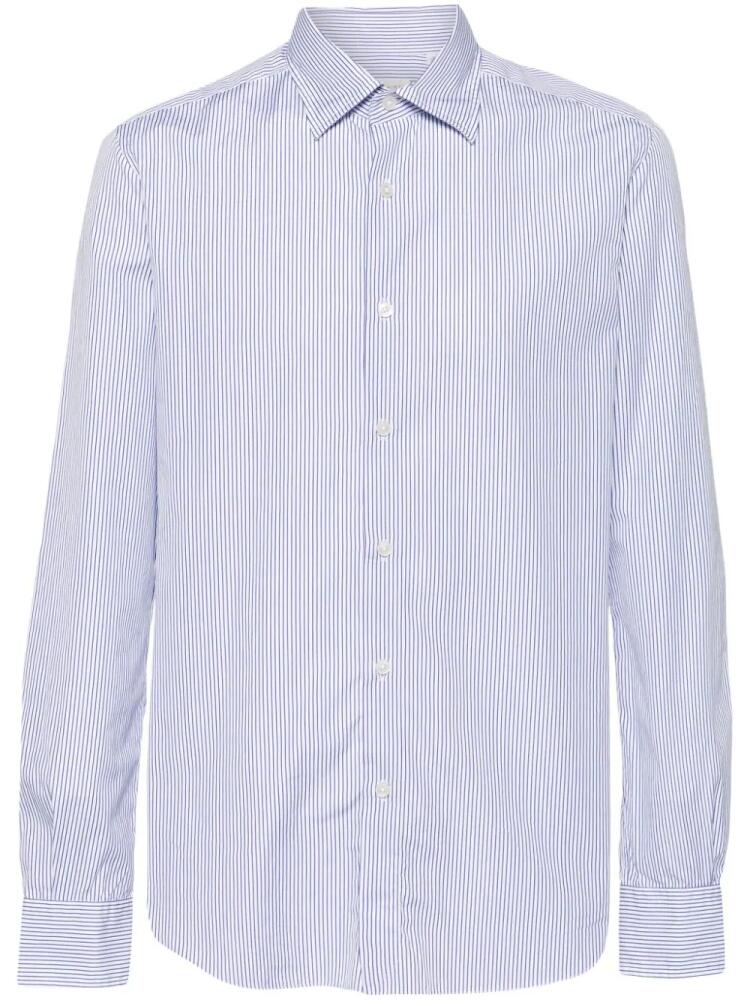 Glanshirt striped cotton shirt - Blue Cover