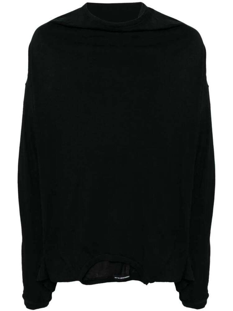 Undercover upside-down long-sleeved T-shirt - Black Cover