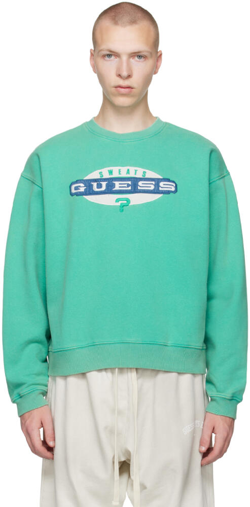 GUESS USA Blue Crewneck Sweatshirt Cover