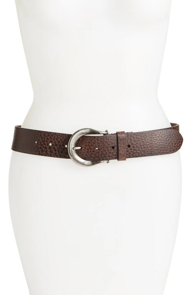 AllSaints Western Leather Belt in Bitter Brown Cover