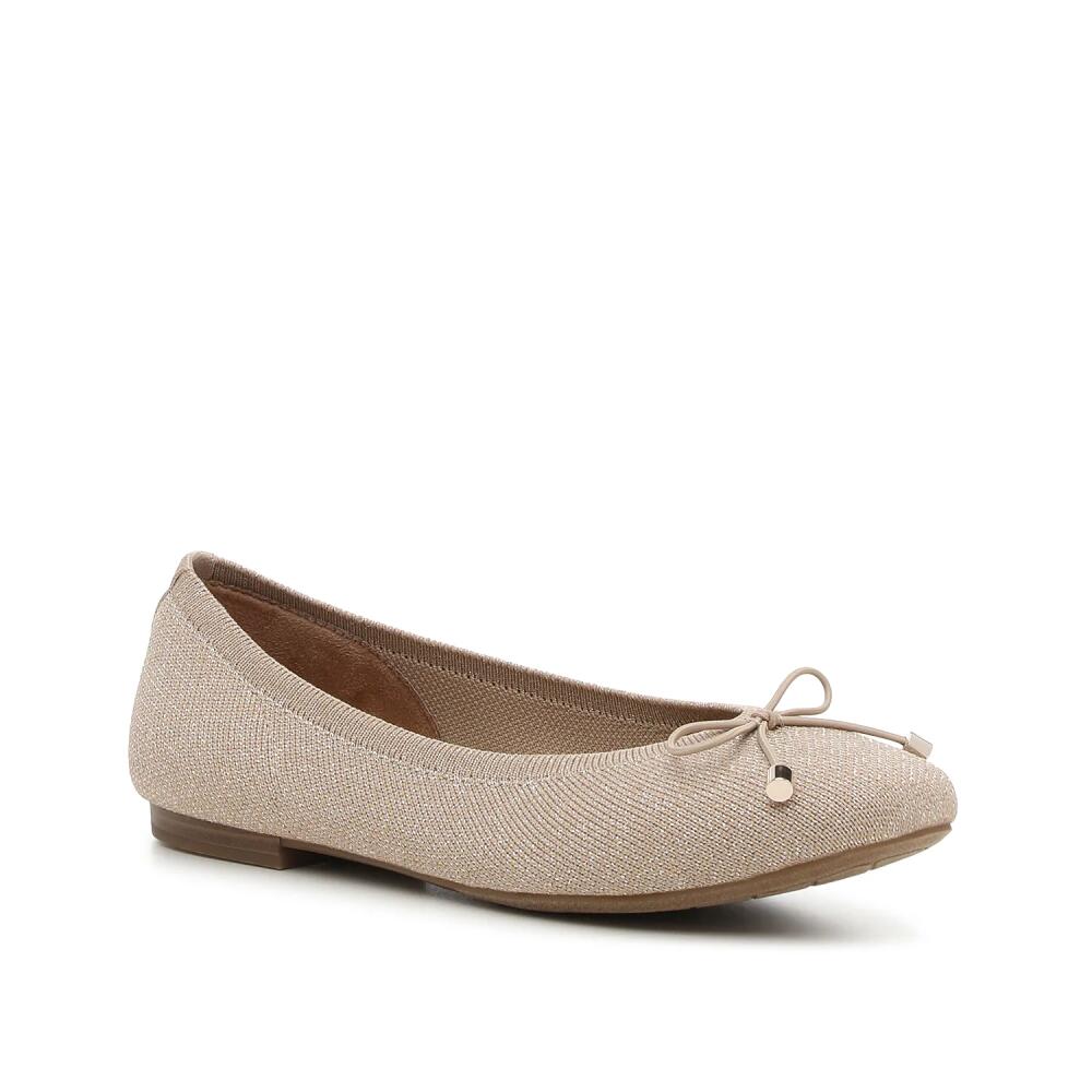 Kelly & Katie Wide Width Sasha Ballet Flat | Women's | Sesame Beige Sparkle Cover