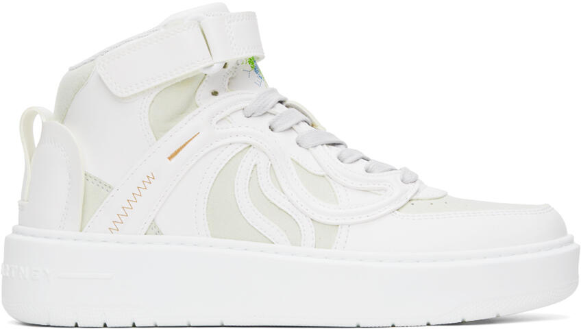 Stella McCartney White & Gray S-Wave 2 Sneakers Cover