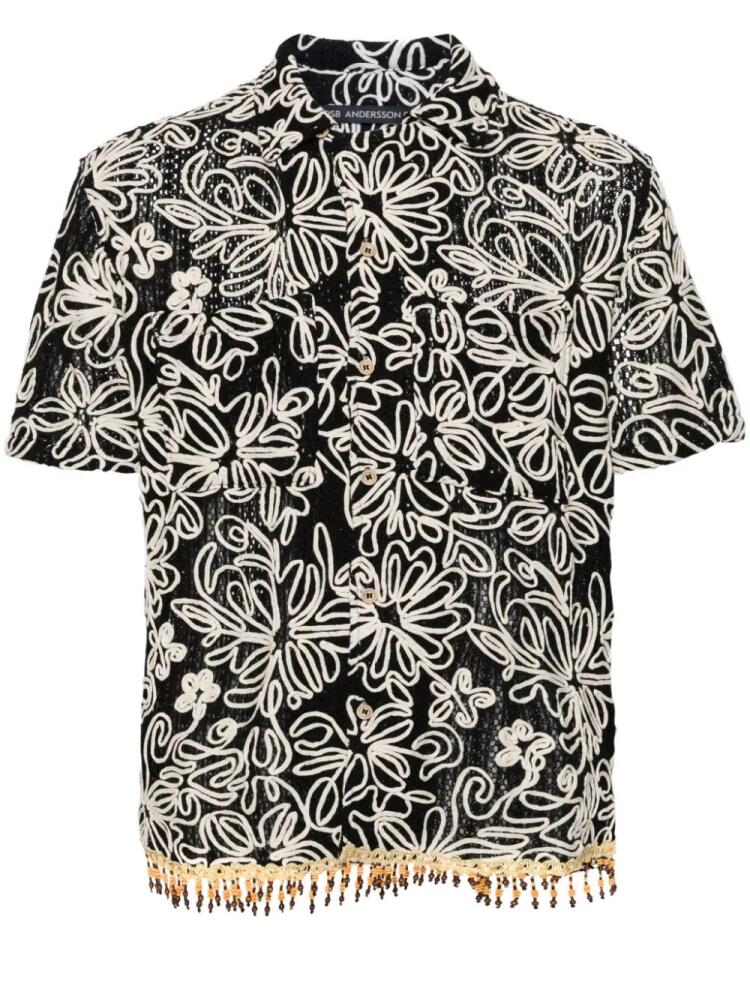 Andersson Bell floral-embroidered shirt - Black Cover