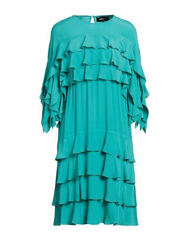 Rochas Woman Mini dress Turquoise Acetate, Silk Cover