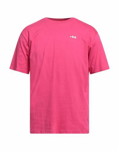 Fila Man T-shirt Fuchsia Cotton Cover