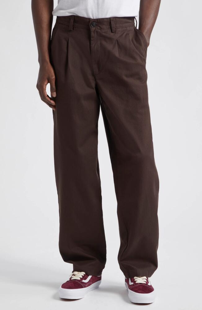 Noah Double Pleat Twill Pants in Espresso Cover