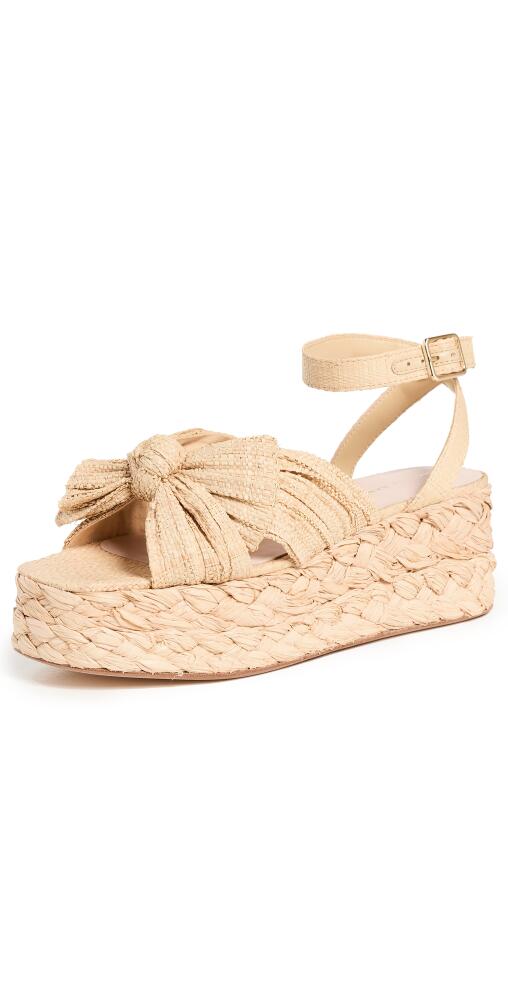 Loeffler Randall Gaby Pleated Bow Bow Braided Espadrilles Natural Cover