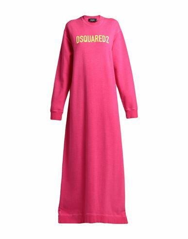 Dsquared2 Woman Maxi dress Fuchsia Cotton, Elastane Cover