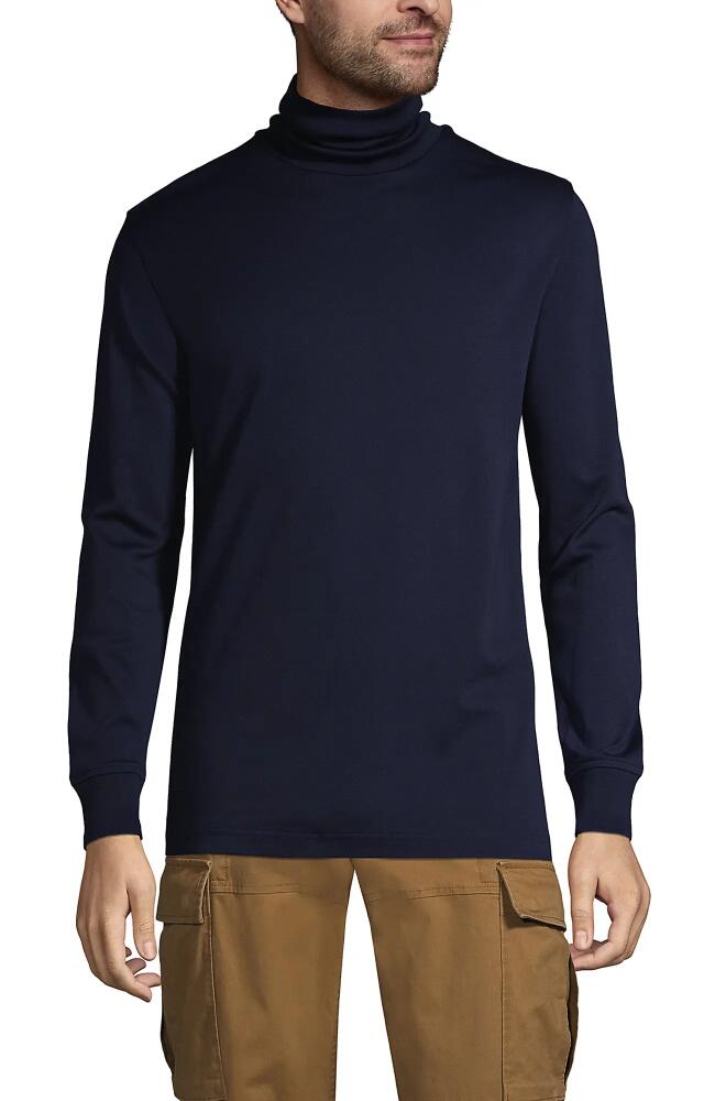 Lands' End Cotton Supima Turtleneck in Radiant Navy Cover