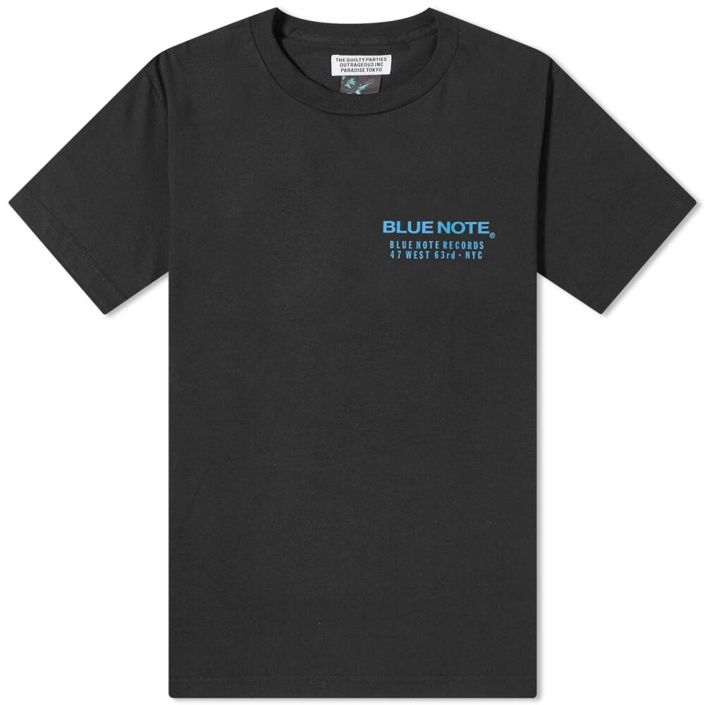 Wacko Maria Men's Blue Note Type 2 T-Shirt in Black Cover