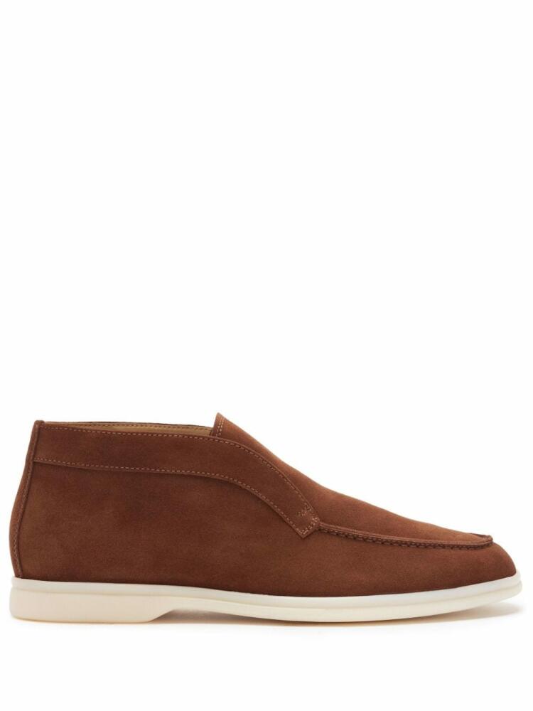 Scarosso slip-on suede boots - Brown Cover