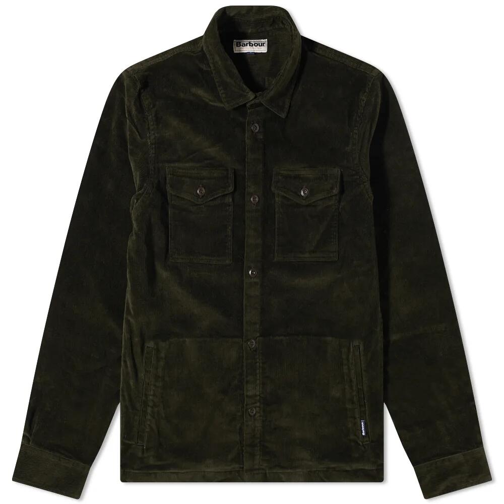 Barbour Men's Cord Overshirt in Olive Cover