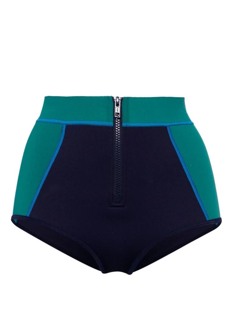 Duskii high-waisted swim shorts - Blue Cover