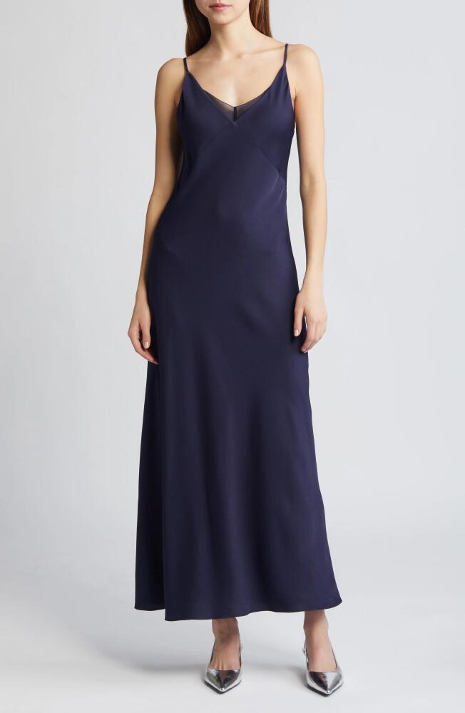 RUE SOPHIE Reese Empire Waist Maxi Slipdress in Navy Cover